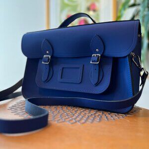 Cambridge Satchel Company - 15" Blue Batchel - MINT!!
